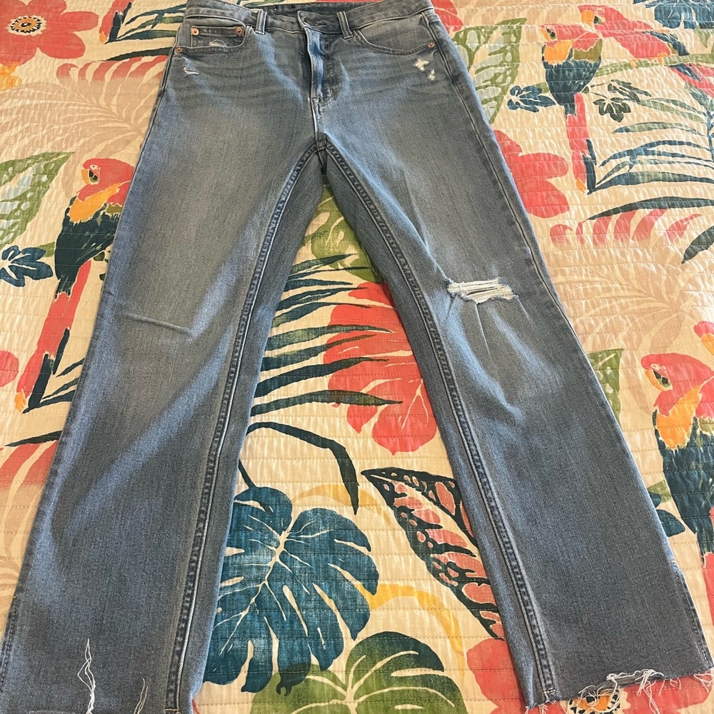 GAP Women's Straight Leg Jeans in Light Blue